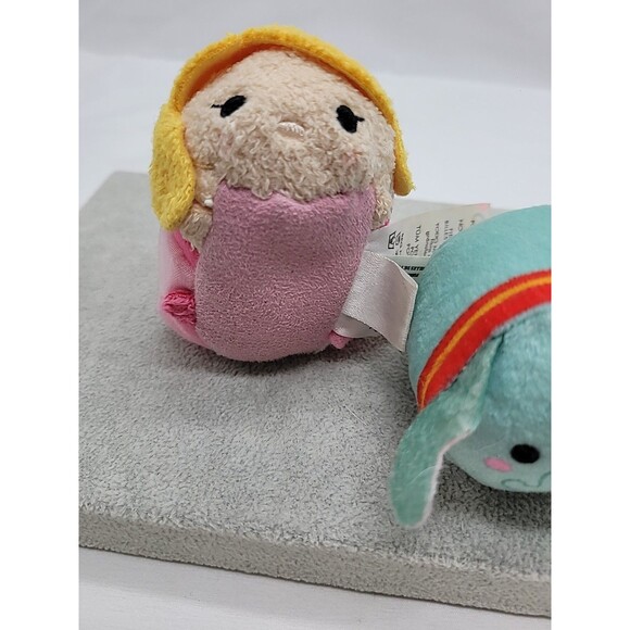 Disney "Tsum Tsum" Mini Plush Character Toy  Dumbo and Princess Aurora Lot Of 2 - Picture 5 of 16